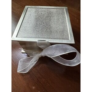 Things Remembered Keepsake Box 3x3x2 Black Velvet Lining Jewelry Gift Box